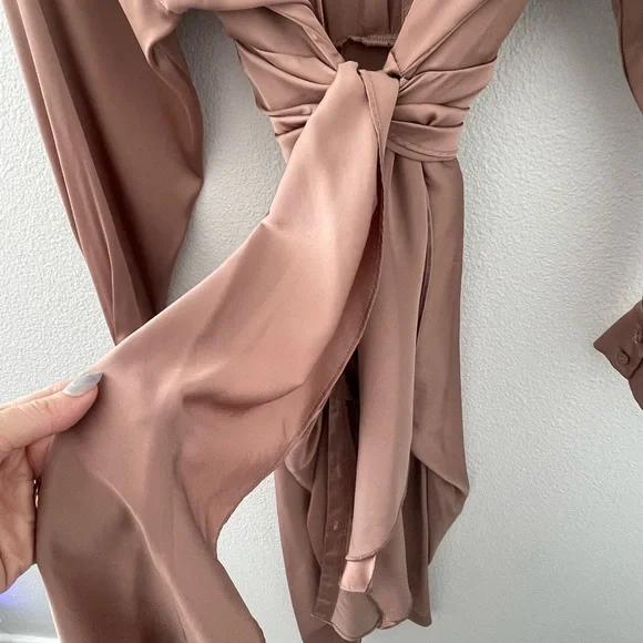 DO+BE Elegant Mocha Long Sleeve Dress - Picture 5 of 8